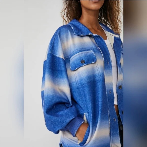 Free People Deep Sea Combo Ruby Jacket NWT Size Small - Picture 8 of 9